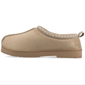 Dakine Mens Suede Cozy Slippers Mules Faux Fur Lined Trim Indoor Outdoor size XL